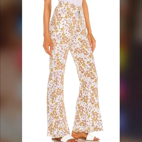 FREE PEOPLE Can't Take My Eyes Off Pant in Tea Combo - Picture 3 of 8